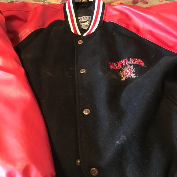 Men’s Maryland coat leather an cloth great shape - Picture 3 of 6